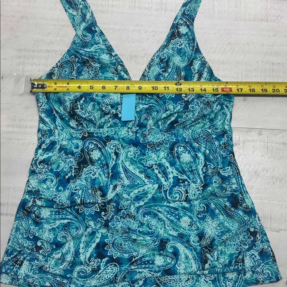 Yonique Plus Size Tummy Control Tankini Two Piece Bathing Suit Athletic Swimwear - Picture 7 of 10